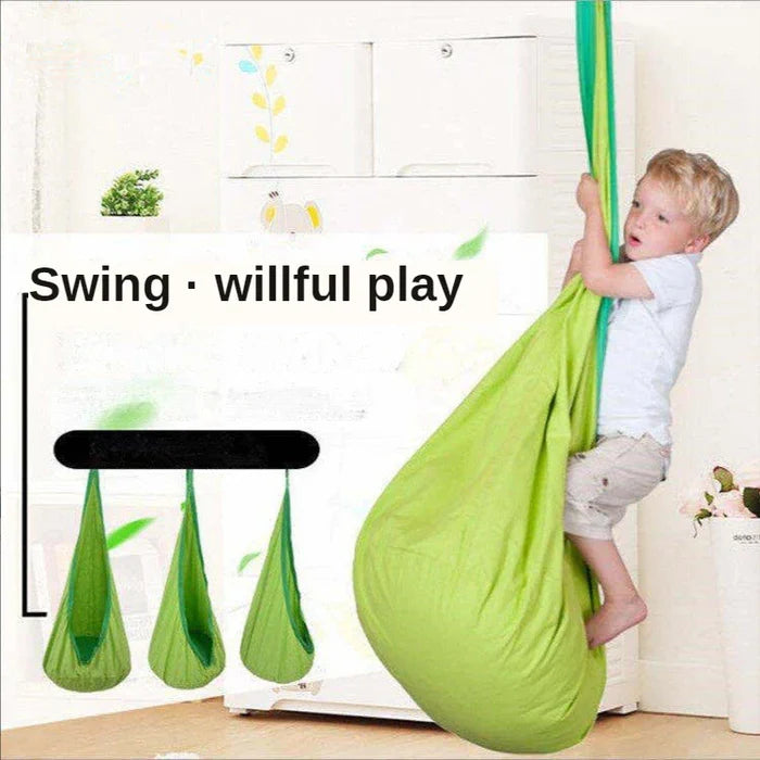 Kids Hanging Chair Parachute Cloth Swing Pod Portable Indoor Courtyard Fall 2025 Cozy Inflatable Cushion
