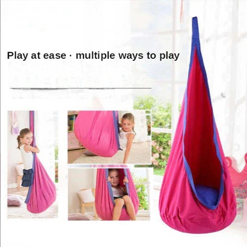 Kids Hanging Chair Parachute Cloth Swing Pod Portable Indoor Courtyard Fall 2025 Cozy Inflatable Cushion