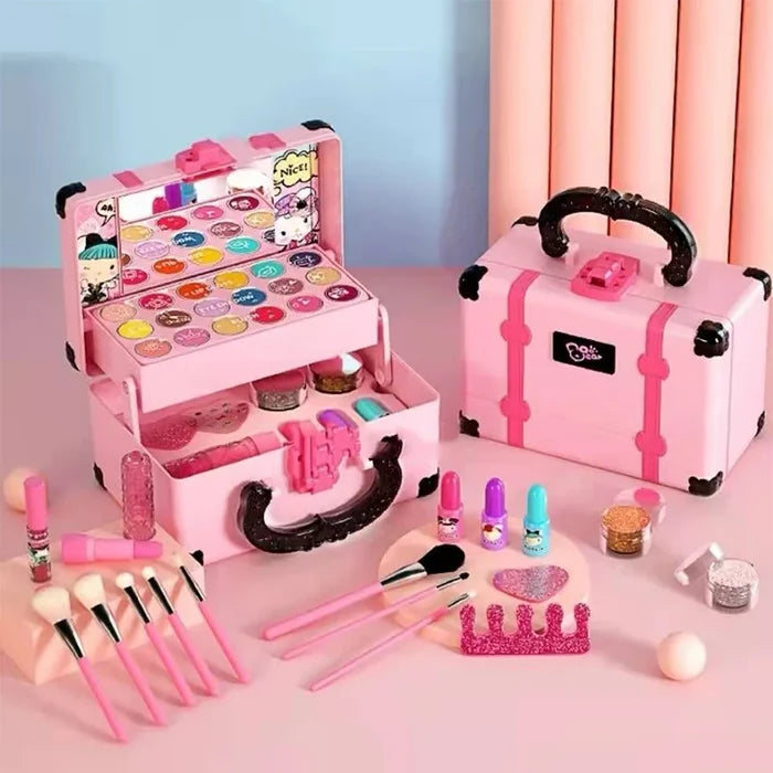 Kids Makeup Set Fun Princess Style Pretend Play Cosmetic Kit With Safe Non Toxic Colors Gift Idea 2025
