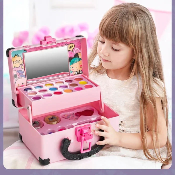 Kids Makeup Set Fun Princess Style Pretend Play Cosmetic Kit With Safe Non Toxic Colors Gift Idea 2025