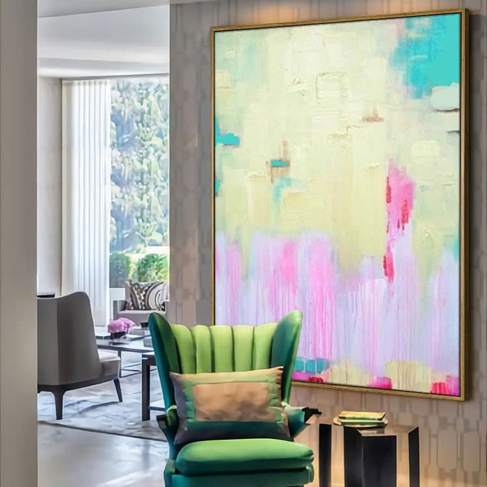 Large abstract painting . Contemporary ART. Modern painting,  texture art painting