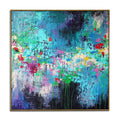 Large Abstract Red Paintings Abstract Desert Paintings Blue Abstract Paintings | Flowers on the cliff