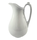 Large Antique White Ironstone Pitcher 12" by Burgess & Goddard England