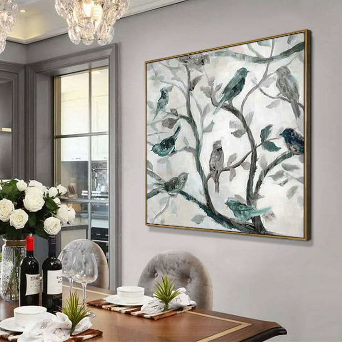 Large Modern Painting Simple Art Wall Decor Art Large Canvas Art Oil Hand Painting | The birds