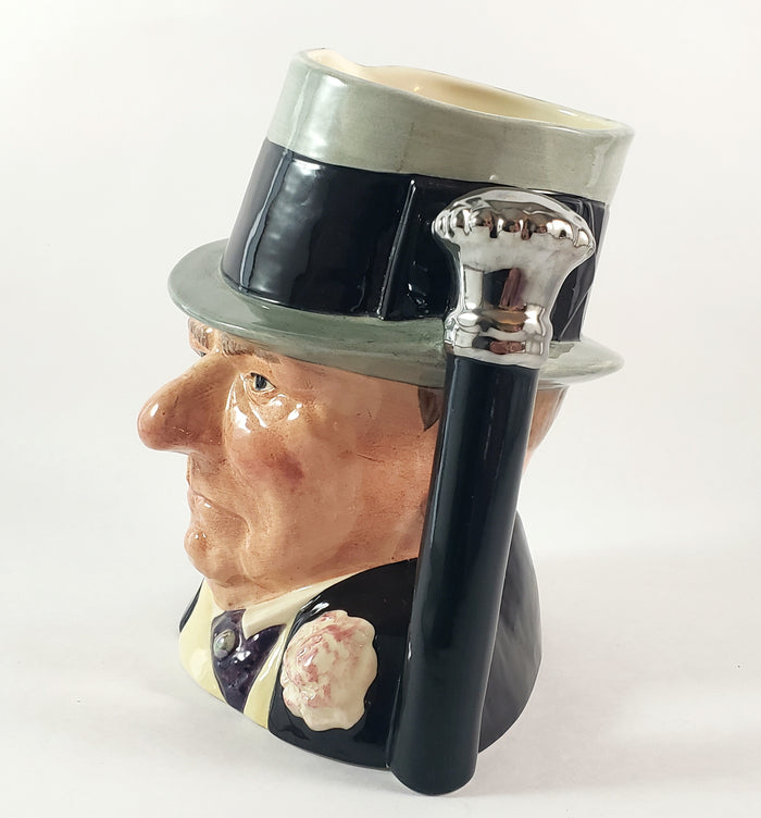 Large Royal Doulton Character Jug 7 1/2" W.C. Fields D6674