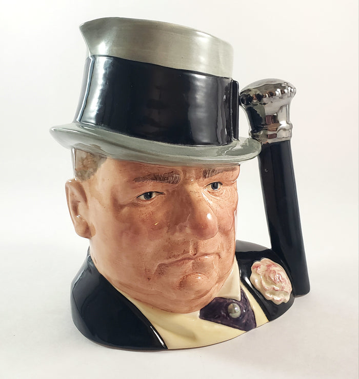 Large Royal Doulton Character Jug 7 1/2" W.C. Fields D6674