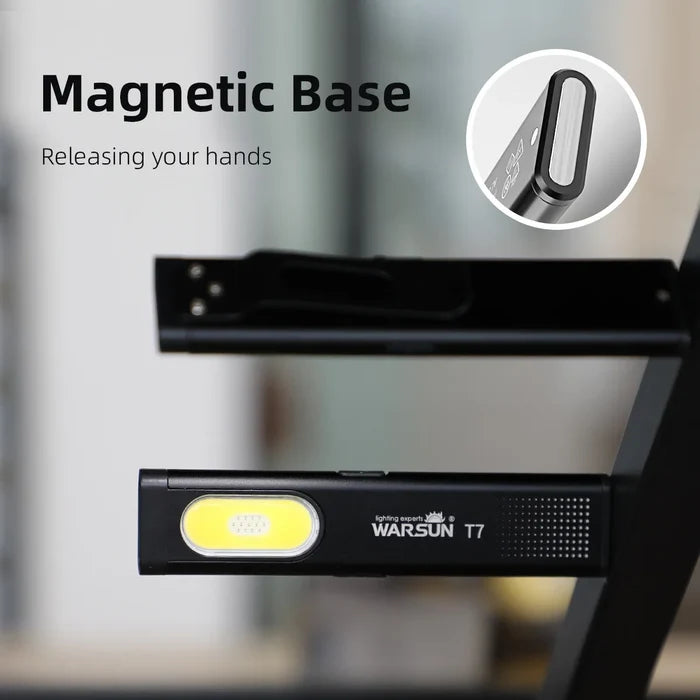 LED Keychain Flashlight 600Lm USB-C Rechargeable Mini Torch Light Portable Work Light With Magnet