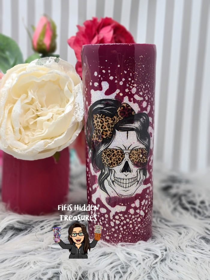 Leopard skull splash