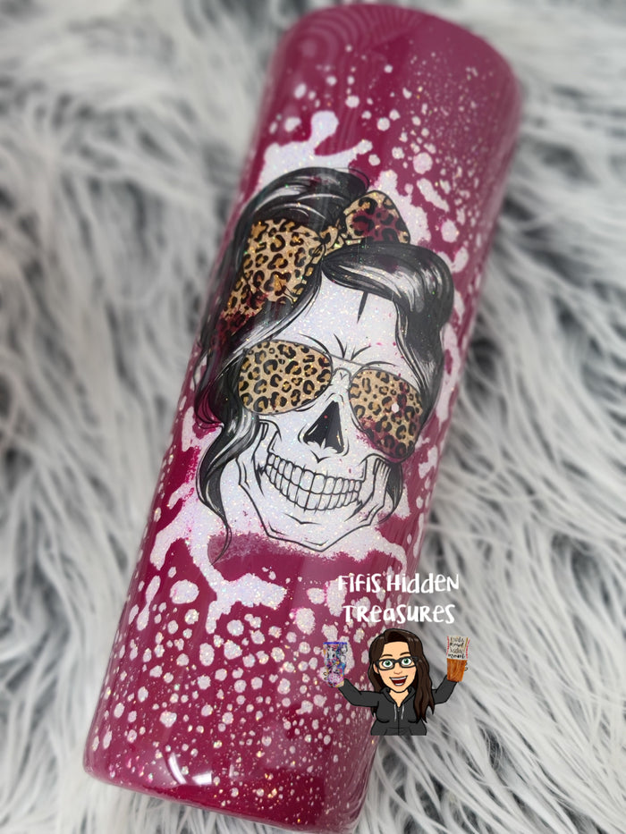 Leopard skull splash