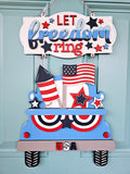 Let Freedom Ring 2 Piece Truck Door Hanger