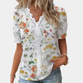Lightweight & Flattering Women’s Blouse – Floral Lace Trim, Breathable Fabric, for Summer Outings 0