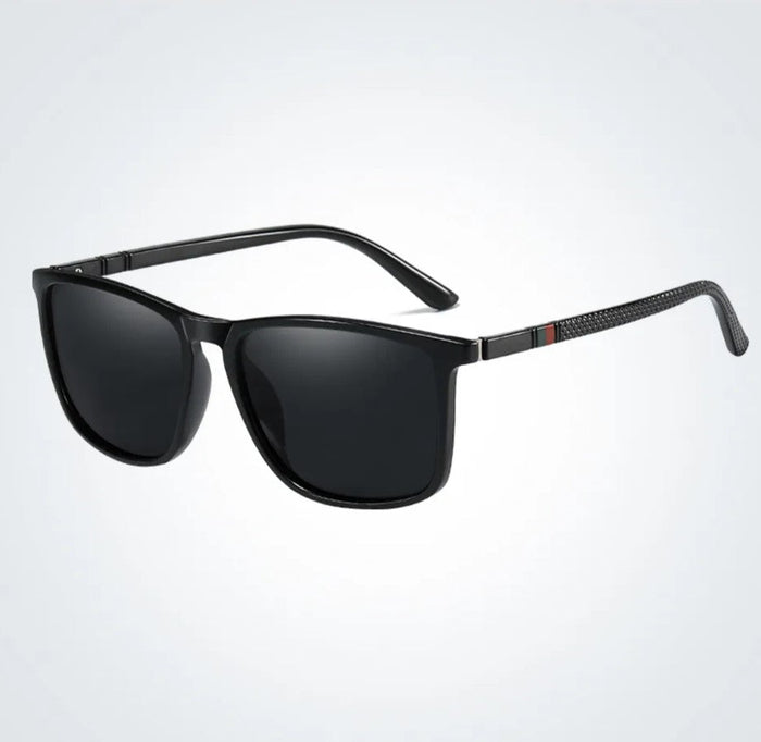 Leichte polarisierte Sonnenbrille für Herren – klassisches quadratisches Design, Kunststoff-Metall, für Sommer 2025 1
