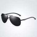 Hochwertige polarisierte Sonnenbrille für Herren und Damen – metallischer Rahmen, verspiegelte Gläser, ideal für den Sommer 0