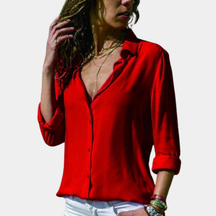 Lightweight women’s blouse – breathable cotton, for casual and formal occasions 5