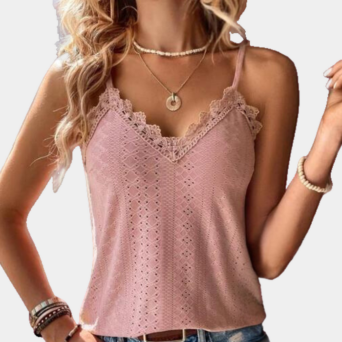Luftige Damenbluse – V-Ausschnitt, atmungsaktives Polyester, ideal für den Sommer 3
