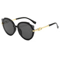Randlose Damen Sonnenbrille – Katzenaugen-Design, Metall, für den Sommer 0