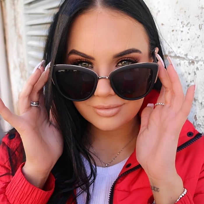 Vintage Katzenaugen Sonnenbrille für Damen – UV400 Schutz, trendiges Design, für Sommer 2025 3
