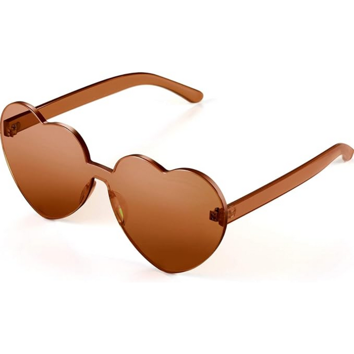 Verspielte Damen Sonnenbrille – herzförmiges, randloses Design, leicht, für den Sommer 3