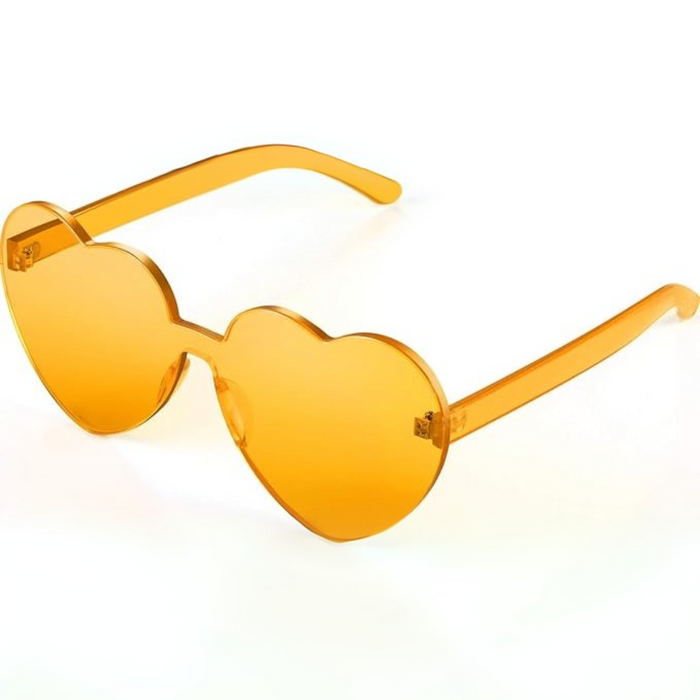 Verspielte Damen Sonnenbrille – herzförmiges, randloses Design, leicht, für den Sommer 4