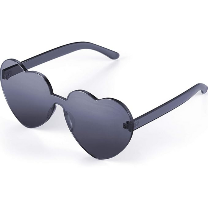 Verspielte Damen Sonnenbrille – herzförmiges, randloses Design, leicht, für den Sommer 6