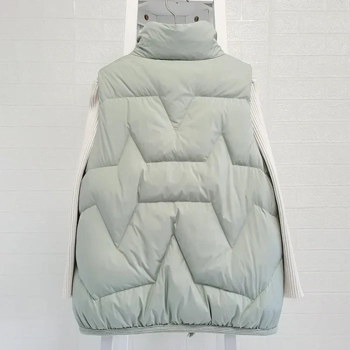 Lightweight Women’s Puffer Vest - Short Relaxed, Duck Down