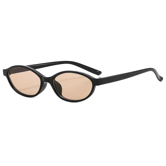 Leichte Damen Sonnenbrille – retro ovales Design, hochwertiges Material, für den Alltag 7