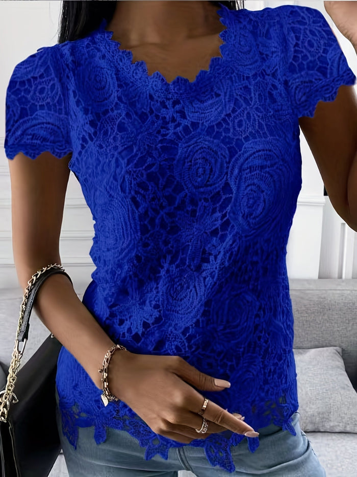 Lightweight women’s short sleeve t-shirt – elegant design, breathable fabric, for spring & summer 2