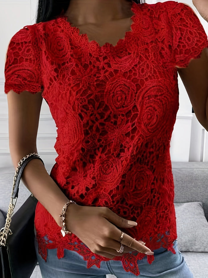 Lightweight women’s short sleeve t-shirt – elegant design, breathable fabric, for spring & summer 4