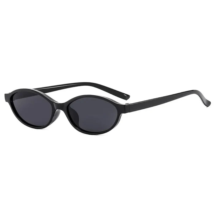 Modische Damen Sonnenbrille – Retro ovales Design, braun, für den Alltag 4