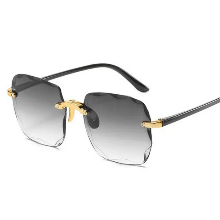 Leichte damen Sonnenbrille – randloses Design, UV400-Schutz, ideal für den Sommer 0