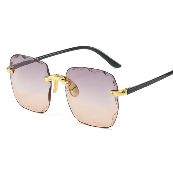 Leichte damen Sonnenbrille – randloses Design, UV400-Schutz, ideal für den Sommer 2