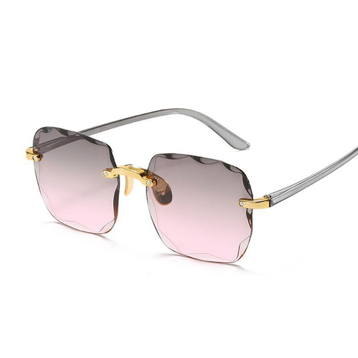 Leichte damen Sonnenbrille – randloses Design, UV400-Schutz, ideal für den Sommer 3