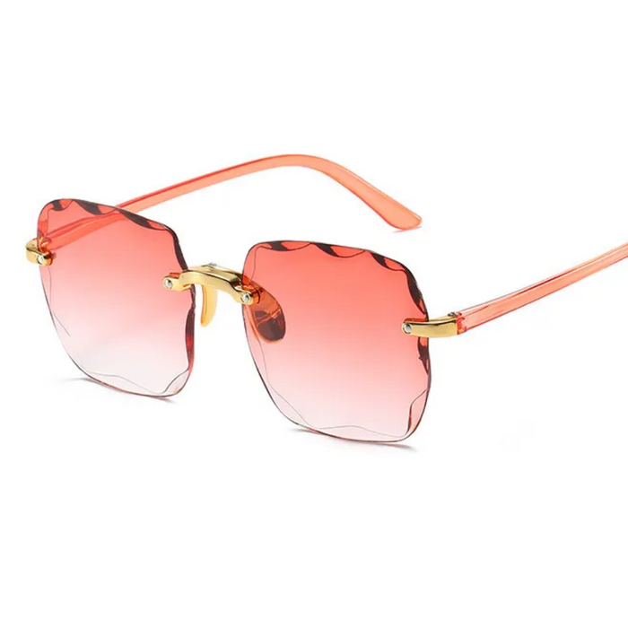 Leichte damen Sonnenbrille – randloses Design, UV400-Schutz, ideal für den Sommer 4