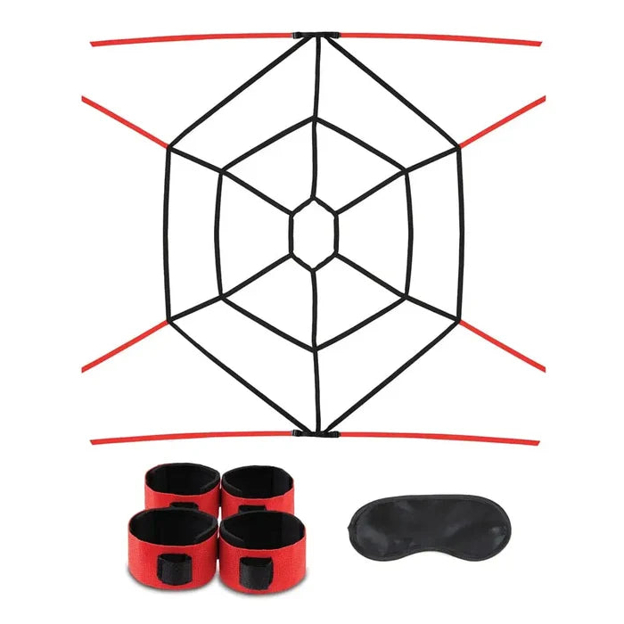 Lux Fetish® Webbed Up Bedspreader Restraint System - Rolik®