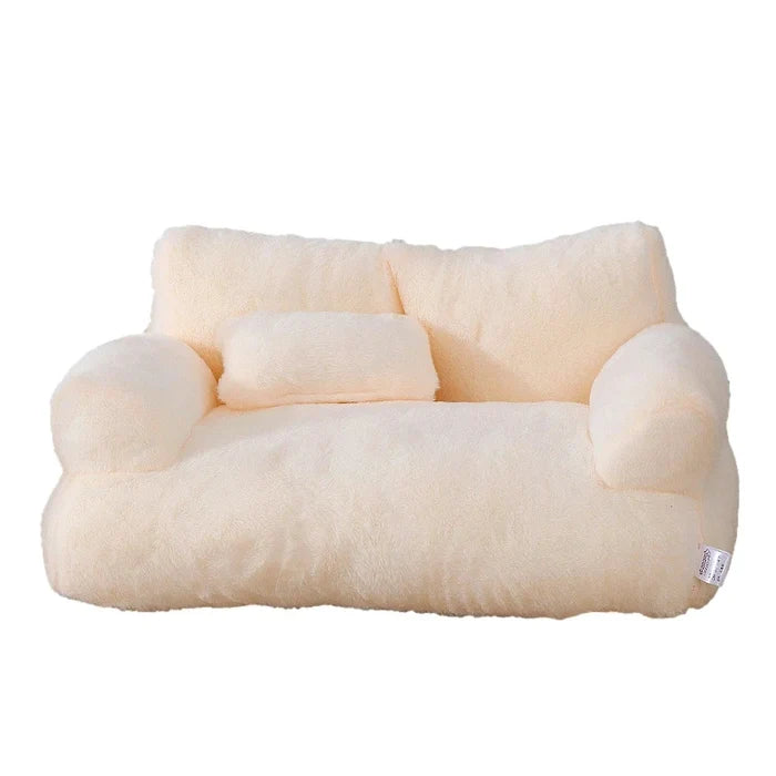 Luxury Cat Bed Sofa - Winter Warm Plush Nest for Small Medium Dogs and Cats