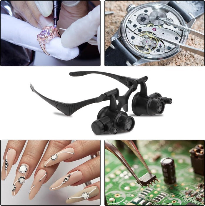 Magnifying Glasses With LED Headband Magnifier TikTok Viral Fall 2025 Gift Shadow Free Detail Work