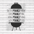 Manly Apron- Dad- Father's Day- Grilling