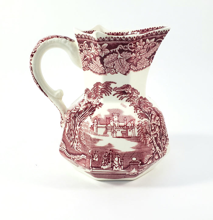 Mason's English Ironstone Red Transferware 5 1/4" Creamer Jug