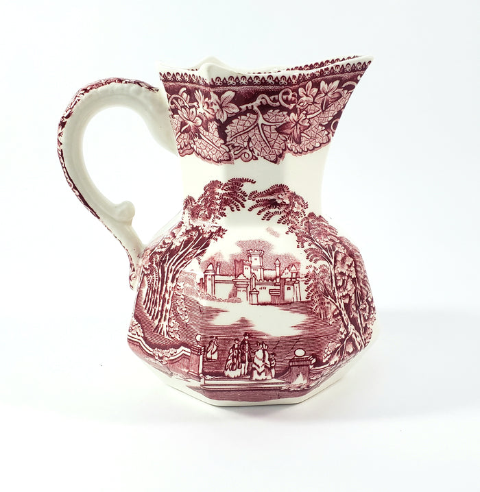 Mason's English Ironstone Red Transferware 5 1/4" Creamer Jug
