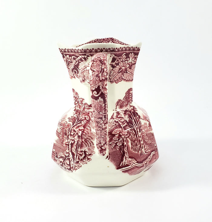 Mason's English Ironstone Red Transferware 5 1/4" Creamer Jug
