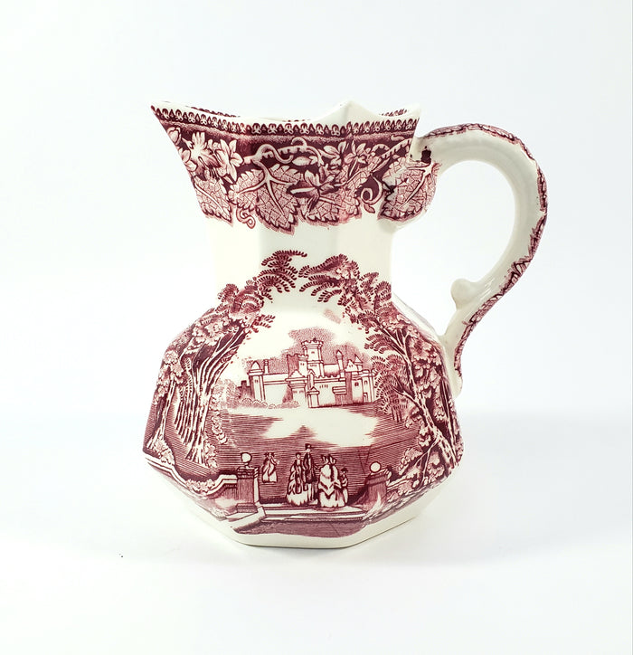 Mason's English Ironstone Red Transferware 5 1/4" Creamer Jug