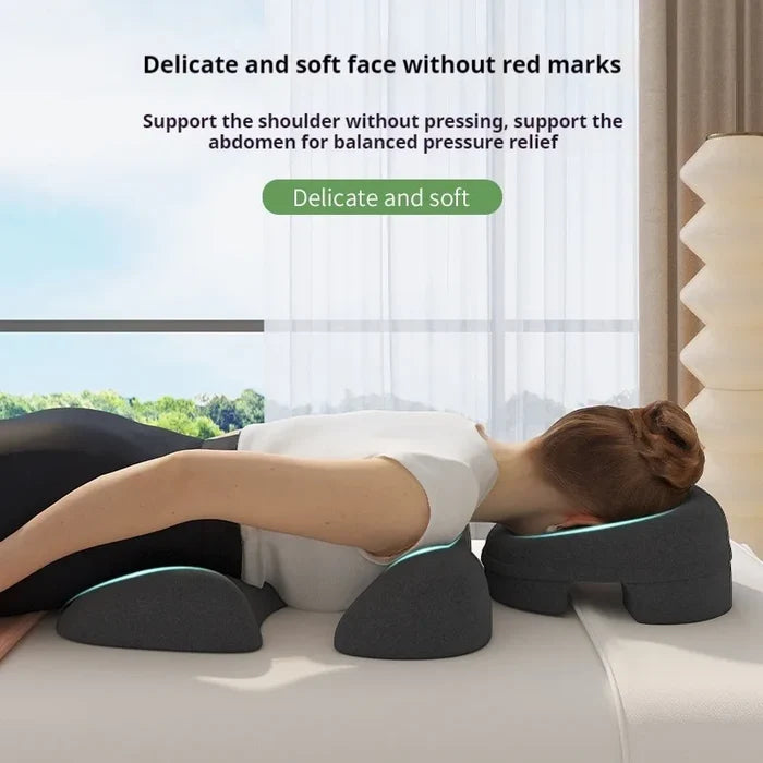 Massage Pillow Memory Foam Face And Chest Cushion Detachable Washable Cover Spa Self Care 2025 Support