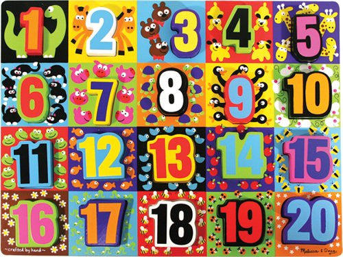 Melissa & Doug Jumbo Numbers Wooden Chunky Puzzle - Olde Church Emporium