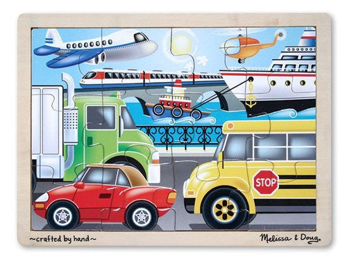 Melissa & Doug On the Go (Vehicles) Jigsaw (12 pc) [Toy] - Olde Church Emporium