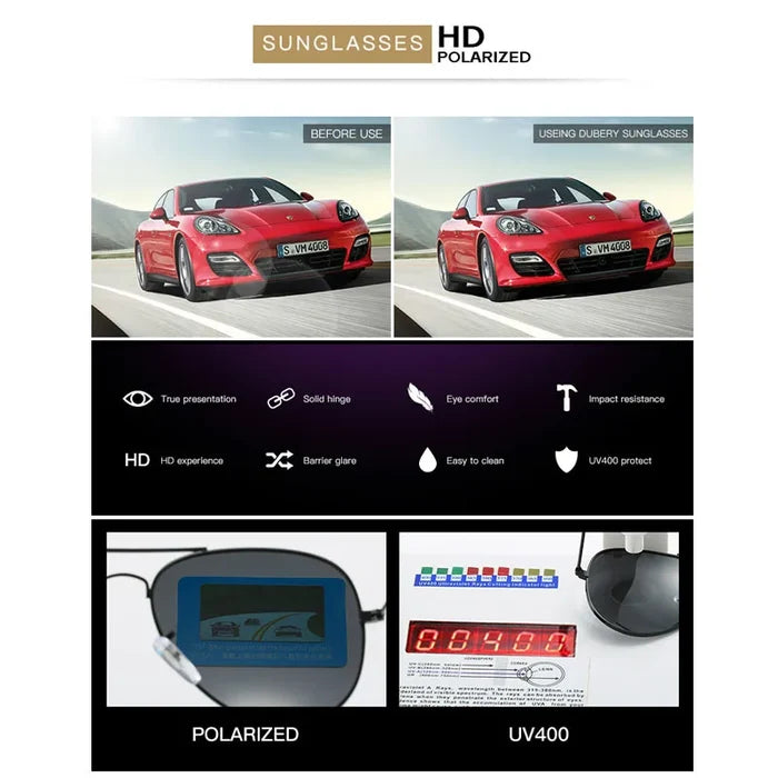 Men's Designer Square Sunglasses UV400 Eyewear for Men and Women