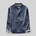 Variant image for Men's Linen Dress Shirt - Classic Elegance with Modern Comfort, Available in Sizes M-4XL-1