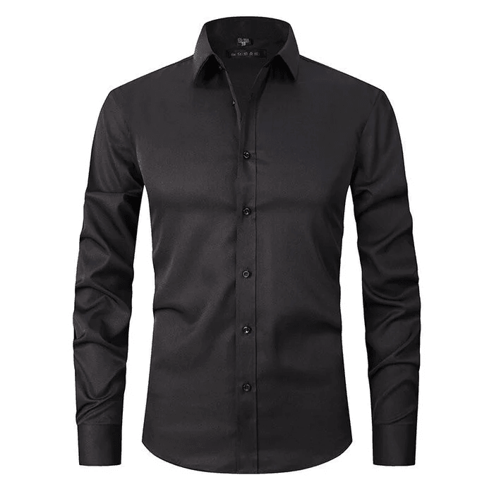 Men's Dress Shirt with Anti-Floor Technology, Breathable Fabric, Lightweight, Classic Fit for All-Day Style-1