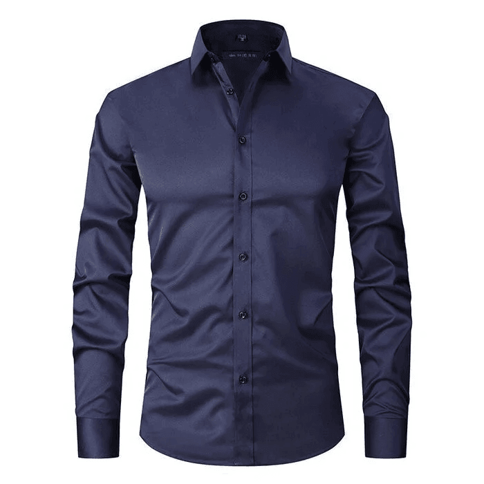 Men's Dress Shirt with Anti-Floor Technology, Breathable Fabric, Lightweight, Classic Fit for All-Day Style-5
