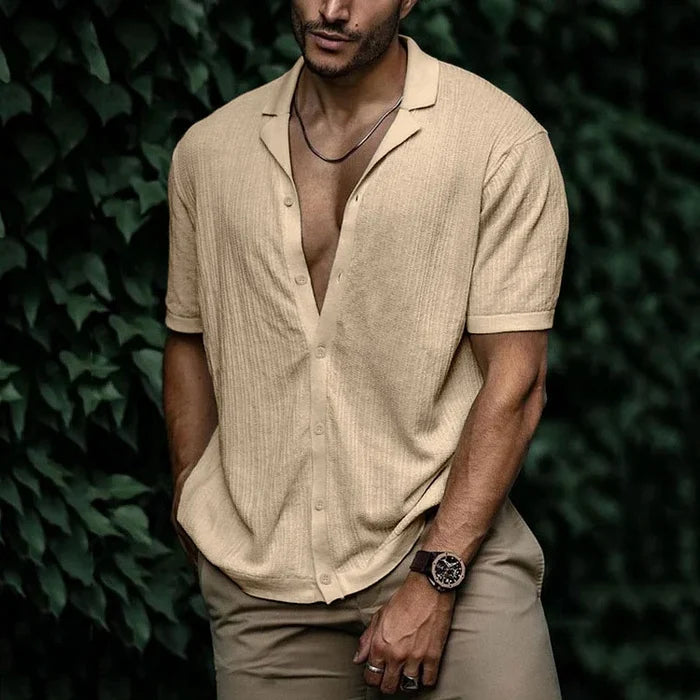 Men's Summer Linen Shirt, Breathable Casual Wear with Flattering Cut, Available in Multiple Sizes and Colors-2