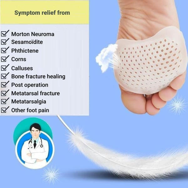 Metatarsal Pads Breathable Gel Forefoot Cushions Set Of 2